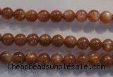 CCS371 15.5 inches 6mm round AA grade natural golden sunstone beads