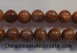 CCS373 15.5 inches 10mm round AA grade natural golden sunstone beads