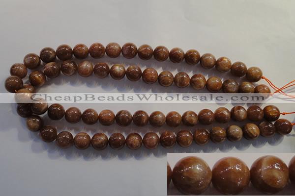 CCS374 15.5 inches 12mm round AA grade natural golden sunstone beads