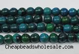 CCS400 15.5 inches 4mm round dyed chrysocolla gemstone beads