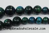 CCS410 15.5 inches 6mm - 14mm round dyed chrysocolla gemstone beads