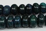 CCS415 15.5 inches 8*14mm rondelle dyed chrysocolla gemstone beads