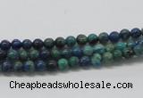 CCS50 16 inches 4mm round dyed chrysocolla gemstone beads wholesale