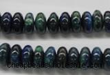 CCS53 16 inches 6*12mm rondelle dyed chrysocolla gemstone beads