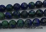 CCS531 15.5 inches 6mm faceted round dyed chrysocolla beads