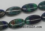 CCS60 16 inches 10*20mm oval dyed chrysocolla gemstone beads