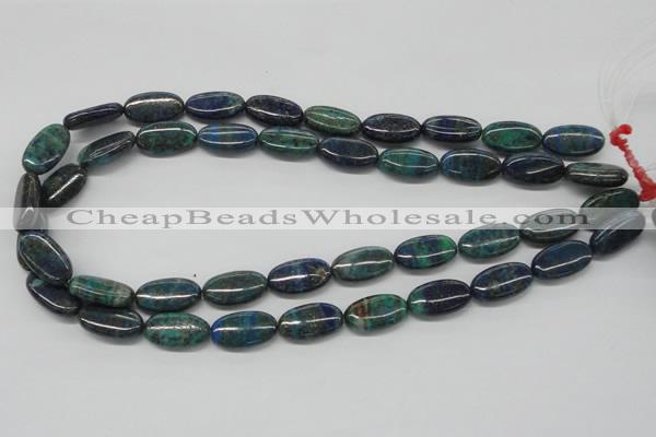 CCS60 16 inches 10*20mm oval dyed chrysocolla gemstone beads