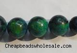 CCS609 15.5 inches 10mm – 20mm round dyed chrysocolla gemstone beads