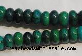 CCS616 15.5 inches 6*10mm rondelle dyed chrysocolla gemstone beads