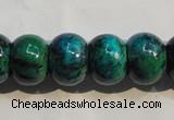 CCS618 15.5 inches 12*16mm rondelle dyed chrysocolla gemstone beads