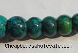 CCS621 15.5 inches 6*10mm – 15*20mm rondelle dyed chrysocolla beads