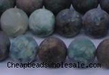 CCS764 15.5 inches 12mm round matte natural chrysocolla beads