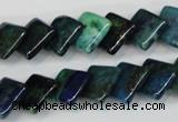 CCS88 15.5 inches 12*12mm diamond dyed chrysocolla gemstone beads