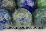 CCS923 15 inches 12mm faceted round chrysocolla beads wholesale