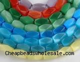 CCT08 Faceted brick 14 inches 9*16mm cats eye beads Wholesale