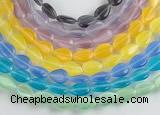 CCT12 14.5 inches 8*12mm flat teardorp cats eye beads Wholesale