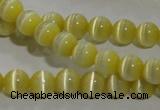 CCT1207 15 inches 4mm round cats eye beads wholesale