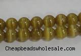 CCT1212 15 inches 4mm round cats eye beads wholesale