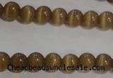 CCT1216 15 inches 4mm round cats eye beads wholesale