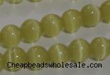 CCT1276 15 inches 5mm round cats eye beads wholesale