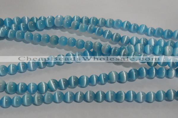 CCT1287 15 inches 5mm round cats eye beads wholesale