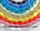 CCT13 10*15mm different color oval cats eye beads Wholesale