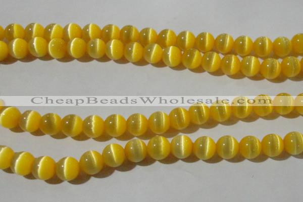 CCT1375 15 inches 7mm round cats eye beads wholesale