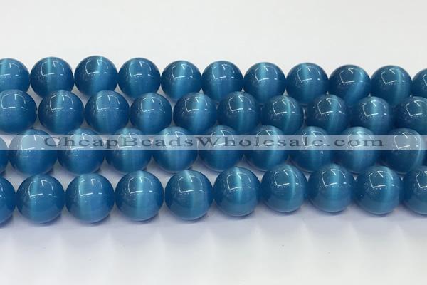 CCT1473 15 inches 14mm round cats eye beads