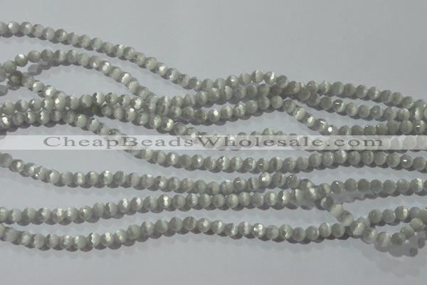 CCT302 15 inches 4mm faceted round cats eye beads wholesale