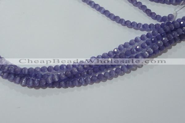 CCT322 15 inches 4mm faceted round cats eye beads wholesale