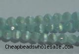 CCT323 15 inches 4mm faceted round cats eye beads wholesale