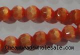 CCT354 15 inches 6mm faceted round cats eye beads wholesale