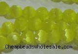 CCT356 15 inches 6mm faceted round cats eye beads wholesale