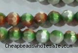 CCT365 15 inches 6mm faceted round cats eye beads wholesale