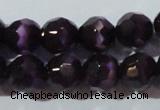 CCT385 15 inches 8mm faceted round cats eye beads wholesale