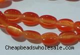 CCT604 15 inches 4*6mm oval cats eye beads wholesale