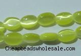 CCT607 15 inches 4*6mm oval cats eye beads wholesale