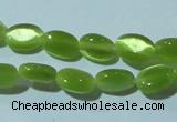 CCT608 15 inches 4*6mm oval cats eye beads wholesale