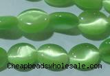 CCT649 15 inches 6*8mm oval cats eye beads wholesale