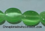 CCT675 15 inches 8*10mm oval cats eye beads wholesale