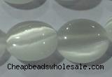 CCT690 15 inches 10*12mm oval cats eye beads wholesale