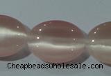 CCT724 15 inches 10*14mm oval cats eye beads wholesale