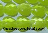 CCT985 15 inches 16*16mm faceted heart cats eye beads wholesale