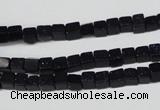 CCU07 15.5 inches 4*4mm cube blue goldstone beads wholesale