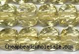 CCU1050 15 inches 8mm faceted cube citrine beads