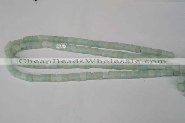 CCU40 15.5 inches 6*6mm cube amazonite beads wholesale