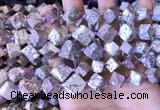 CCU403 15.5 inches 8*10mm - 14*16mm cube osmanthus stone beads