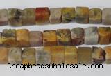 CCU42 15.5 inches 6*6mm cube agate gemstone beads wholesale