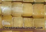 CCU480 15.5 inches 6*6mm cube yellow aventurine beads wholesale