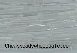 CCU516 15.5 inches 4*13mm cuboid white crystal beads wholesale